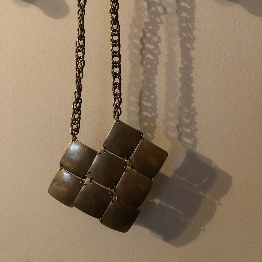 Brass statement necklace